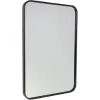 Jax Design Wandspiegel Fragix Boston | Jax Design metaal zwart 75x50x3.5 cm wandspiegels | NADUVI