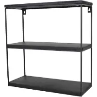 Loft42 Wally Wandrek met Zwart Mangohout - Metaal - 45x45x18