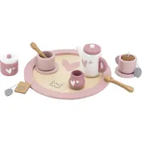 Label Theeservies Hout Pink