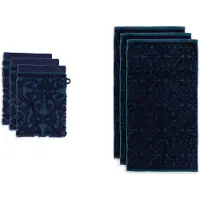 Pip studio Badlaken Tile De Pip Donkerblauw (70 x 140 cm)