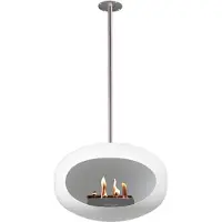 Le Feu SKY Haard Bio Ethanol 140 cm - Wit/Steel