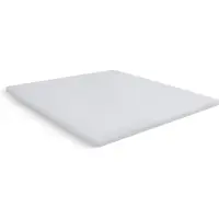 Kayori Topper Hoeslaken Shizu Wit (Percal)-180 x 200 cm