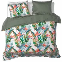 De Witte Lietaer Dekbedovertrek Barbados Treetop Satijn-240 x 200 / 220 cm | Lits-Jumeaux