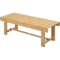 Zenzee Tuinbank - Tuinbankje - Balkon bankje - 2 Persoons - 1,1m - Dennenhout - Natuur