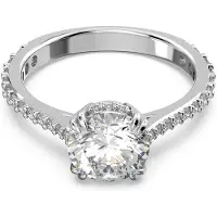Swarovski Constella Dames Ring Metaal - Zilverkleurig - 16.00 mm / maat 50