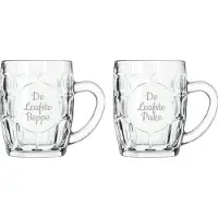 Libbey Gegraveerde Bierpul 55cl De Leafste Pake-De Leafste Beppe
