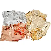 Packlinq Imitatie Bladmetaal. Koper. Goud. Zilver. 16x16 Cm. 3x50 Vel/ 1 Doos
