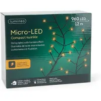 Lumineo Micro led lichtsnoer 12 meter | Extra warm wit | 960 lampjes |