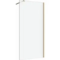 Guido Gusto Inloopdouche 30x200 8mm Nano glas mat goud serie Silvio Melkglas