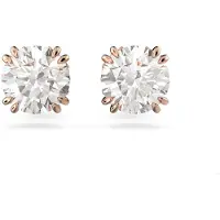 Swarovski Oorbellen 'Stilla' rose-goud / transparant