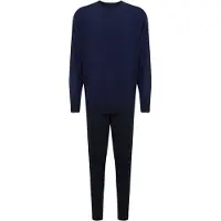 Schiesser Pyjama Long royal blue 178094 54/XL