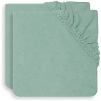 Jollein Aankleedkussenhoes Badstof 75x85cm - Ash Green - 2 Stuks