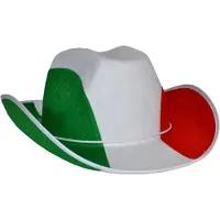 Espa Cowboyhoed Italie - Landen supporters - vlaggen verkleed feestartikelen