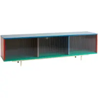 HAY Kast Colour Cabinet W. Glass Doors Floor Large Multi