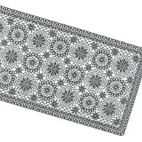 Unique living | tafelloper amira vinyl 40x150cm dark grey