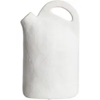 Gusta Vaas met Handvat 15,8x9,8x25cm Wit