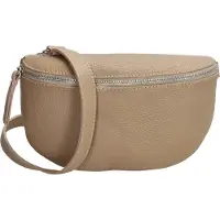 Charm London Anna Heuptas - Crossbody Schoudertasje - Fanny Pack - Avondtasje - Leren Dames Tas - Taupe