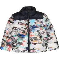 Tommy Hilfiger Steppjacke - Steppjacke Collage Pouf - White Allo - - 3 Jahre (98) - Daunenjacken