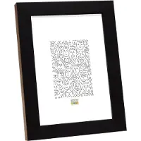 Deknudt Frames fotolijst S46JH2 - zwart - naturel zijkant - foto 20x30