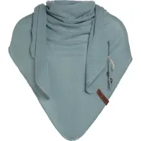 Knit Factory Lola Omslagdoek/Sjaal - Stone Green - 190x85 cm