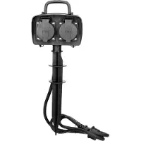 ORNO Dubbele stekker - - 2P+T - 3680W - IP44 - Kabel 1.5m