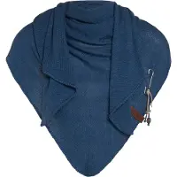 Knit Factory Lola Omslagdoek/Sjaal - Jeans - 190x85 cm