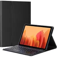 Accezz Bluetooth Keyboard Bookcase voor de Samsung Galaxy Tab A7 - QWERTY / NL - Zwart