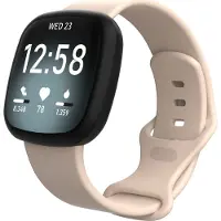 Mobigear Classic Siliconen Bandje voor Fitbit Sense - Roze