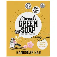 Marcel's Green Soap Handzeep Bar Vanille & Cherry Blossom 90 Gr