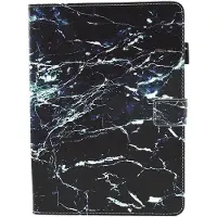 Mobigear Marble Bookcase voor Apple iPad 5 (2017) - Zwart