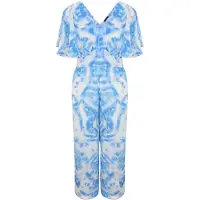 Wallis Jumpsuit blauw / wit