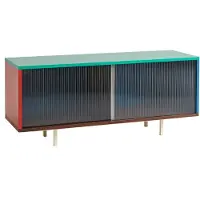 HAY Kast Colour Cabinet W. Glass Doors Floor Medium Multi