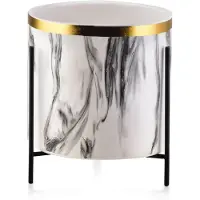 Mondex | Vaas Dyvano keramiek wit 14x14x15.5 cm bloempotten | NADUVI