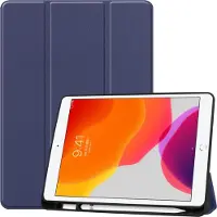 Mobigear Tri-Fold Bookcase voor Apple iPad 9 (2021) - Donkerblauw