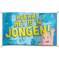 Paper Dreams Gevelvlag geboorte jongen (Rood, blauw en wit)