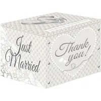 Folat Collecte box trouwen (wit en zilver)