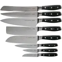 Eden kitchen knives Classic Damast 2030-S08, 8-delige messenset