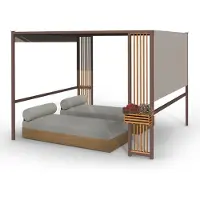 Blumfeldt Valence prieel 3x3 m UV50+ waterafstotend ledverlichting op zonne-energie zonnepaneel