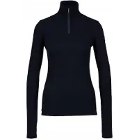 We Norwegians - Women's Tryvann Colblock Zipup - Merino-ondergoed S, zwart