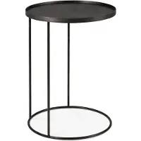 Ethnicraft bijzettafel metaal binnen 49x49x66 cm rond