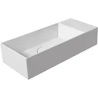 Salenzi Spy fontein met clickwaste 45x20cm mat wit zonder kraangat