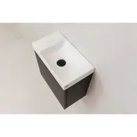 SaniGoods Minimo fontein zonder kraangat 40x22cm wit mat