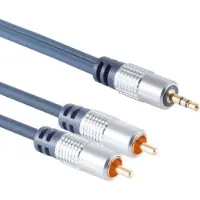 S-Impuls Home Cinema 3,5mm Klinken-St./ 2x RCA St., 10m
