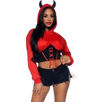 Leg avenue Devil cropped hoodie