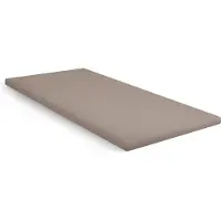 Kayori Topper Hoeslaken Shizu Taupe (Percal)-90 x 210/220 cm