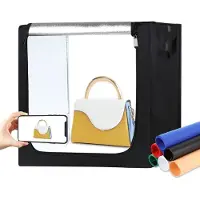 Puluz professionele fotostudio box – 50x50x50cm – LED verlichting - 6 kleuren achtergrond - Draagbaar