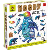 Ludattica Houten Pool Dieren Puzzel 48 Stukken