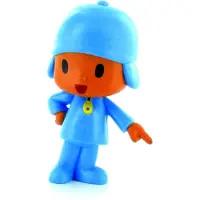 Golden Toys Pocoyo - speelfiguurtje Pocoyo wijst met zijn vinger - 7 cm - kunststof -