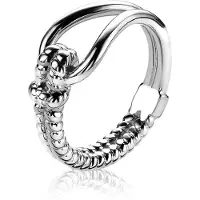 Zinzi Mart Visser by zilveren ring bewerkt MVR9