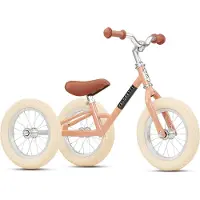 Veloretti Driewieler 2 in 1 Loopfiets met zijwieltjes - 1.5 t/m 4 jaar - 12 inch - Roze